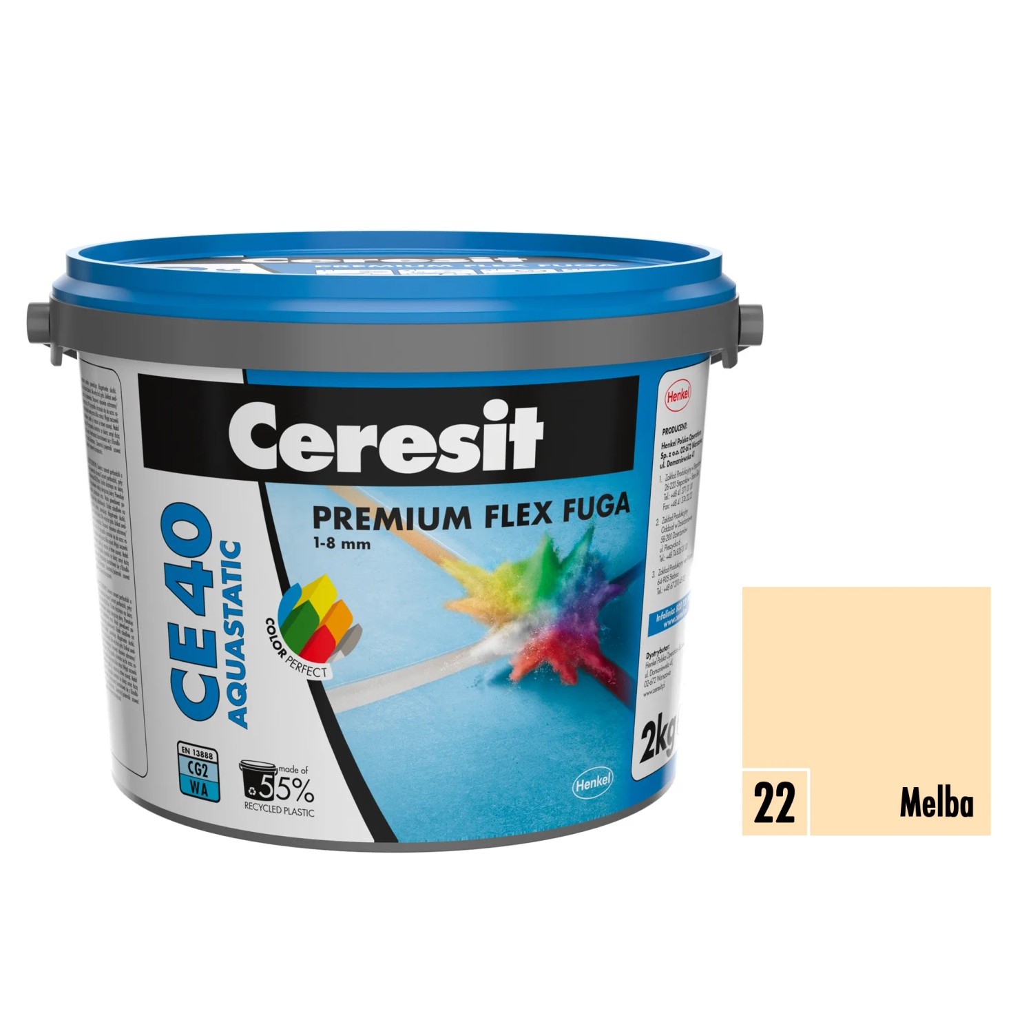 E-shop Ceresit Flexibilná škárovacia hmota CE 40 Aquastatic Melba, 2 kg