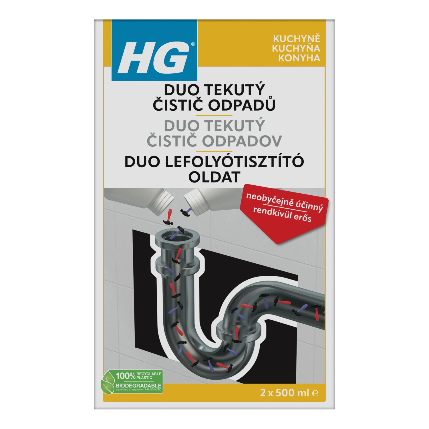 E-shop HG Tekutý duo čistič odpadov 1000 ml