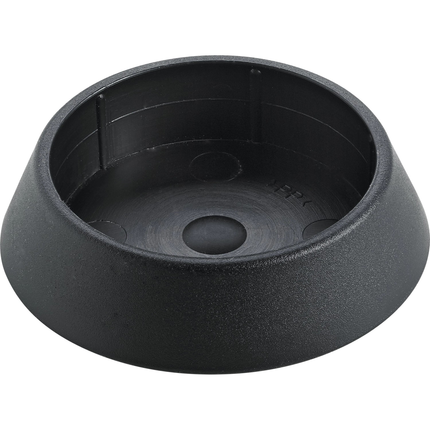 E-shop Hettich Plastová krytka nábytkových nôh, čierna, pr. 60 mm