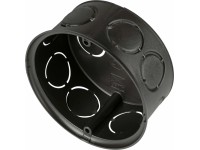 ISO Odbočná krabica priemer 70 mm x 70 mm čierna