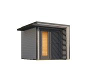 Weka Drevený záhradný domček Amberley 28mm V1, sivá-antracitová, 250 x 250 cm Weka Drevený záhradný domček Amberley 28mm V1, sivá-antracitová, 250 x 250 cm