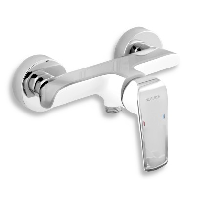Sprchová batéria bez príslušenstva Nobless Tina biela / chróm