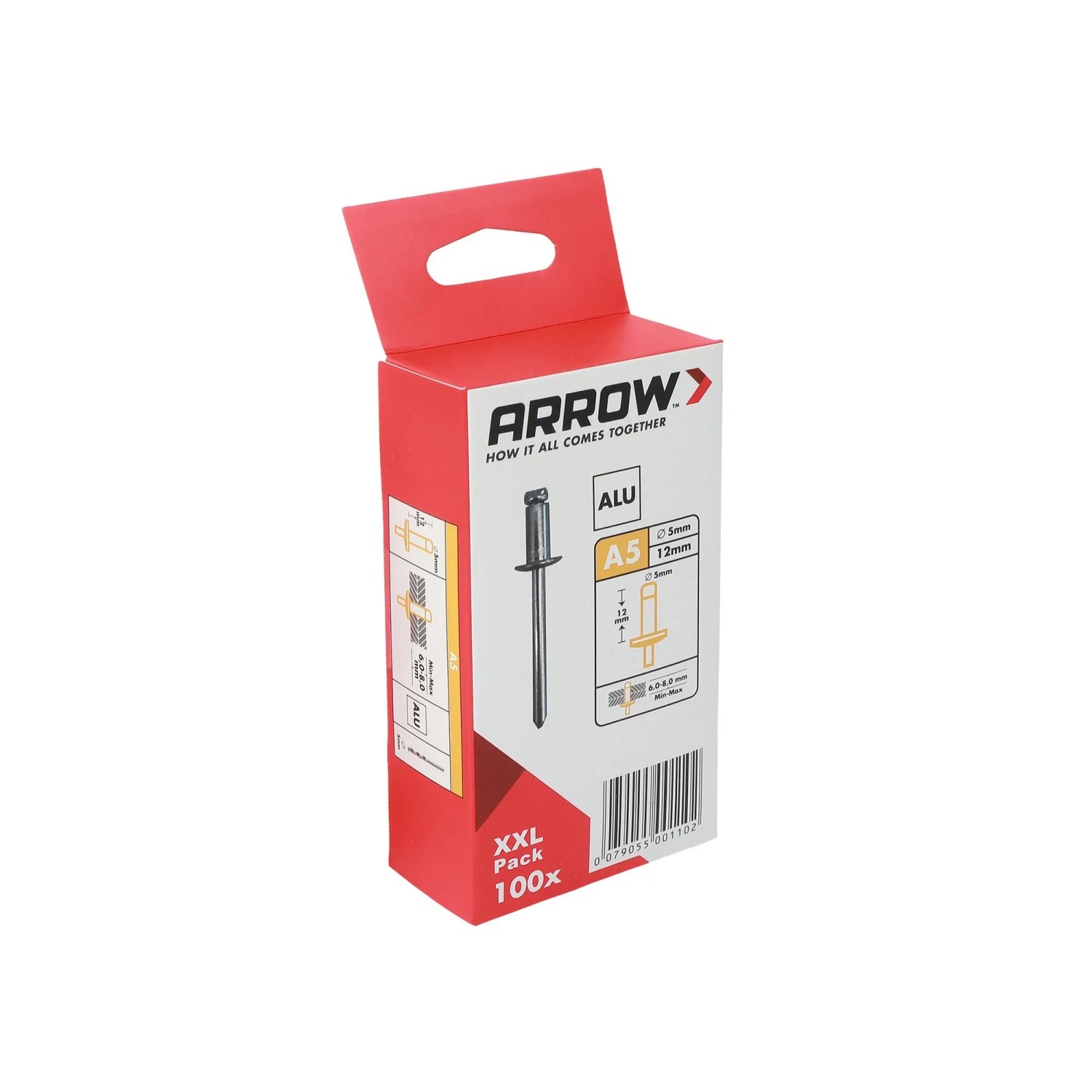 E-shop Arrow Trhací nit RA hliník, pr. 5 x 12 mm, 100 ks