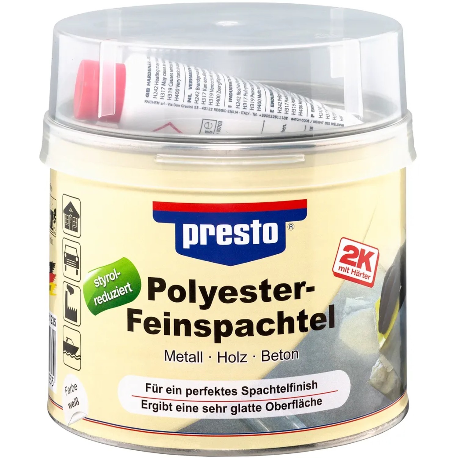 E-shop Presto polyesterový jemný tmel 1 kg