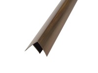 HOPA Hrebeňový profil k plastovému obkladu, tm. drevo, 35 x 30 mm