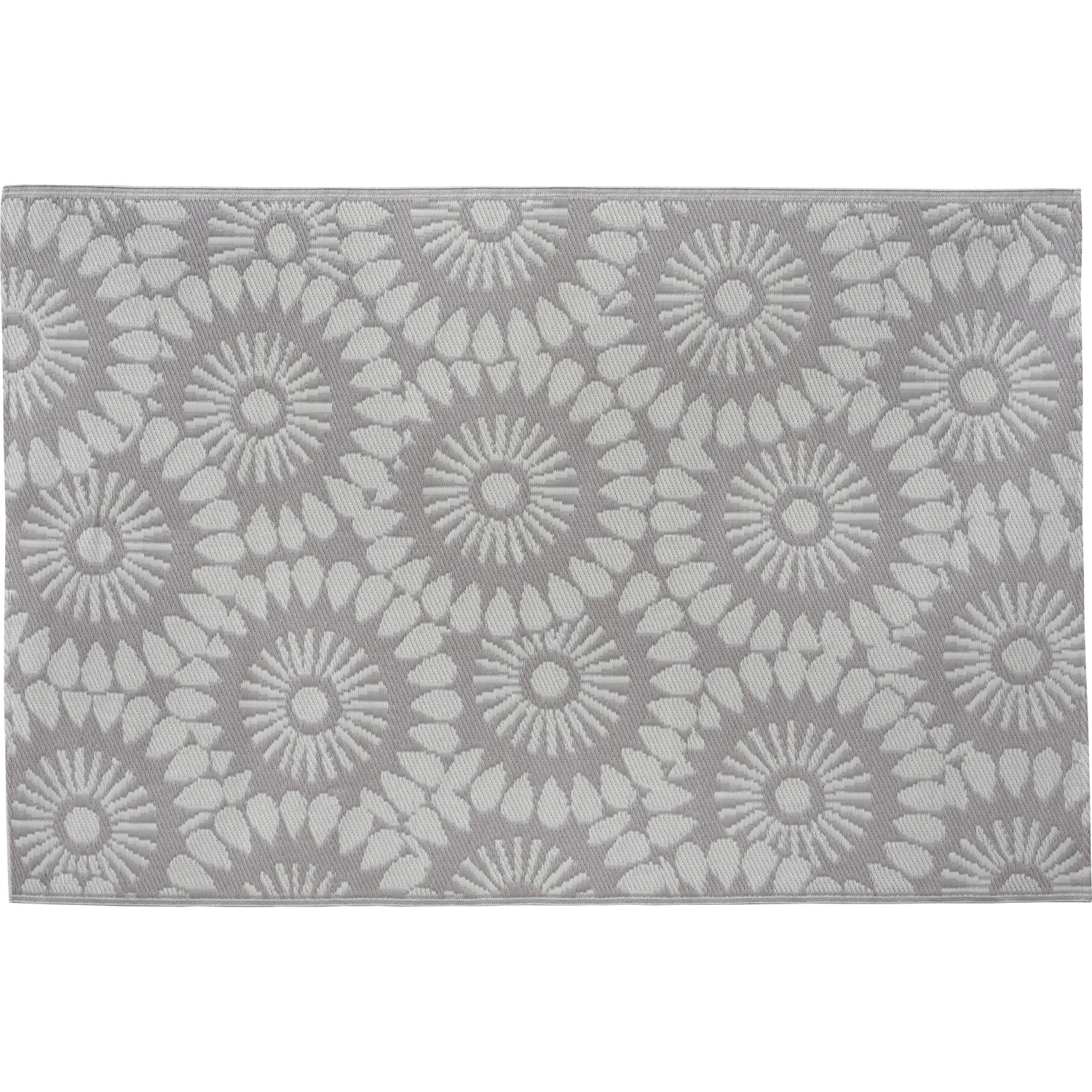 E-shop OBI Vonkajší koberec taupe-sivý kvety 180 x 120 cm