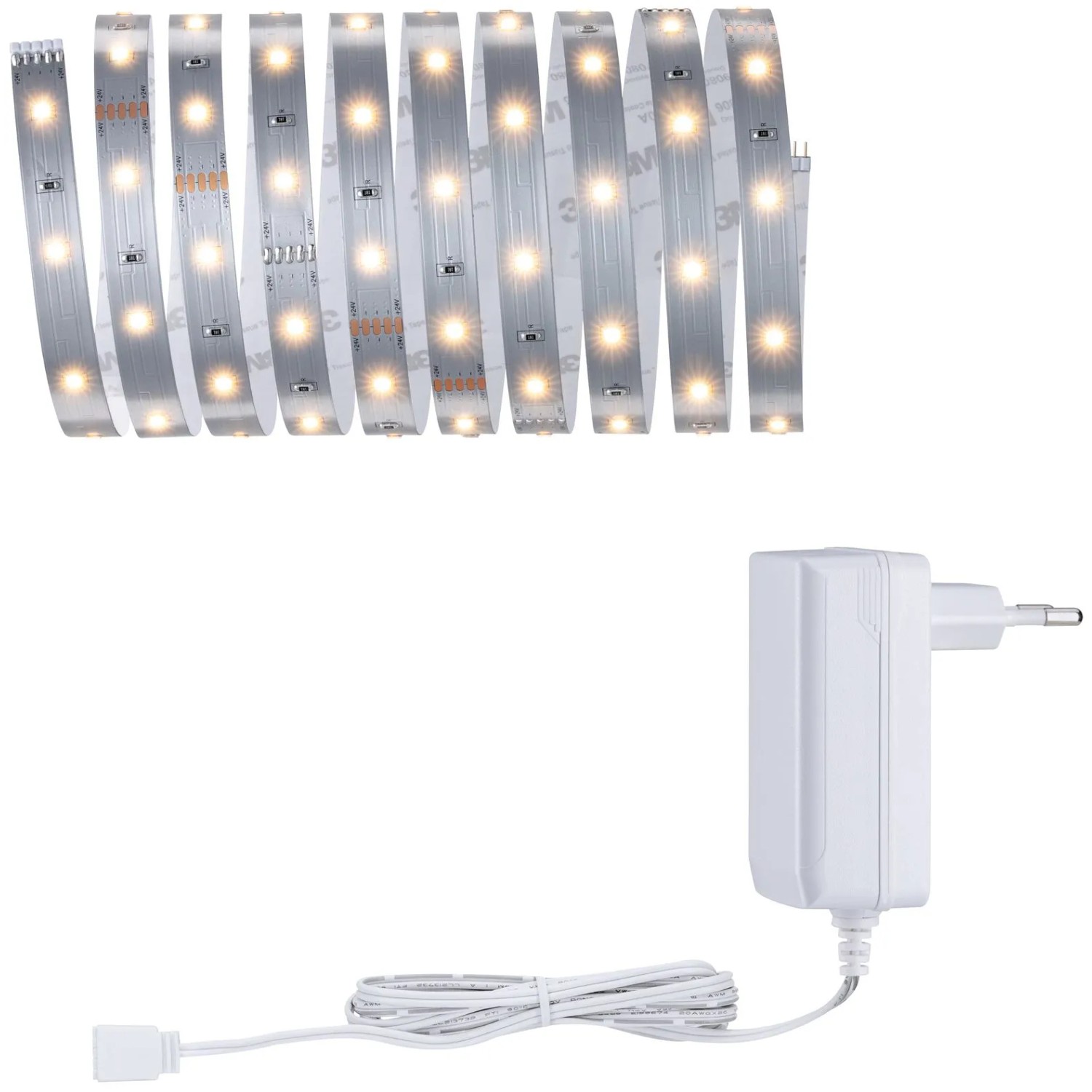 E-shop Paulmann MaxLED 250 zákl. sada teplá biela 2700K, IP20, 12W 230/24V, strieb. 3 m