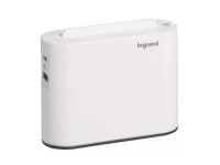 Legrand Rozbočovacia zásuvka, 2x 2P, USB A+C, 3 A, biela-tmavo sivá Legrand Rozbočovacia zásuvka, 2x 2P, USB A+C, 3 A, biela-tmavo sivá