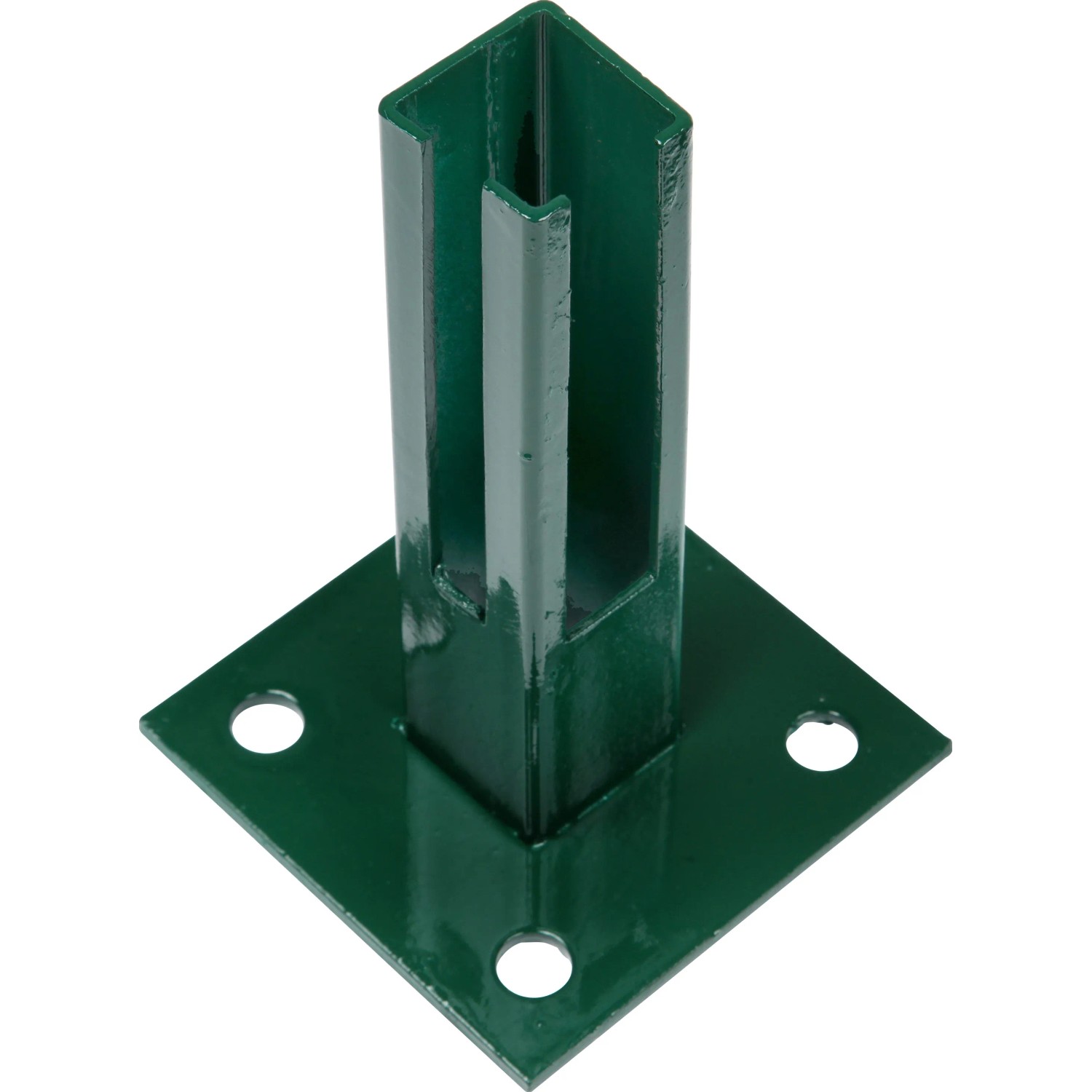 E-shop Základová nosná pätka pre plotové stĺpiky 40 x 40 mm zelená