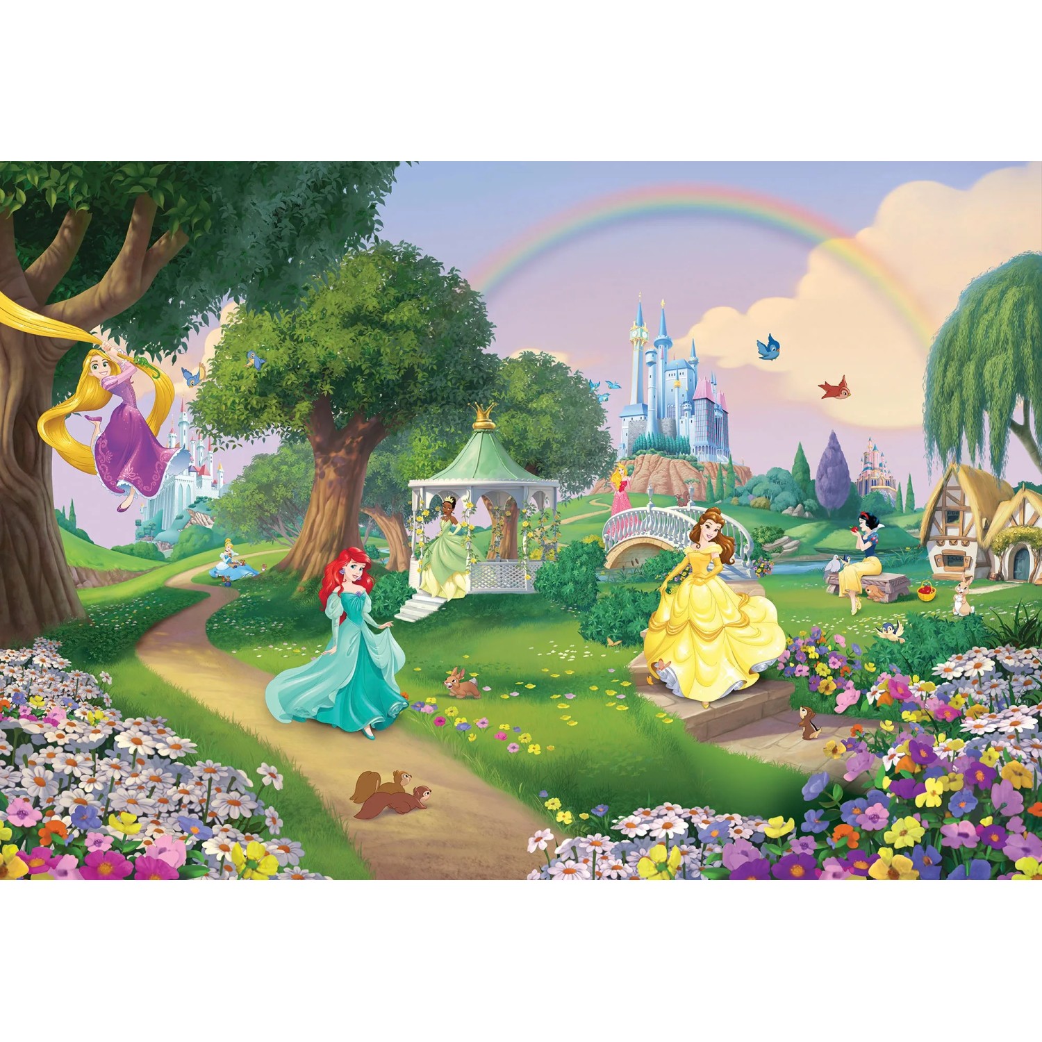 E-shop Komar Papierová fototapeta Disney Princess Rainbow 368 x 254 cm