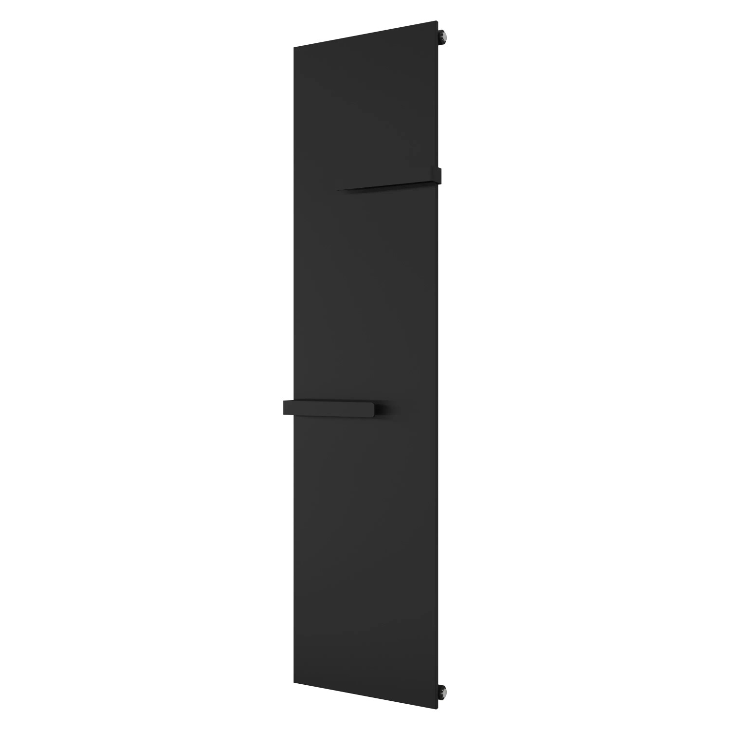 E-shop Azur Dizajnový kúpeľňový radiátor Molly, 671 W, matná čierna, 182 x 45,2 cm