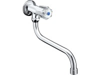 Nástenný výtokový ventil na studenú vodu Ledro chróm