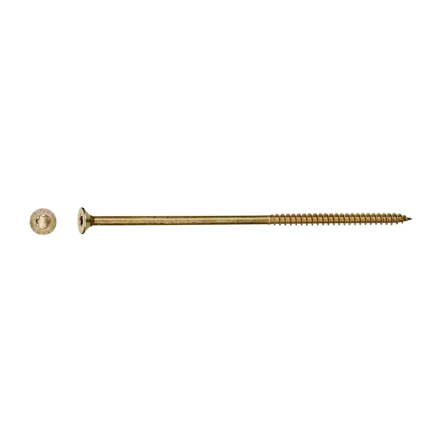 E-shop Uni skrutky so zápust. hlavou TX30 čiastočný závit žlto pozink. 6x130 mm-na váhu