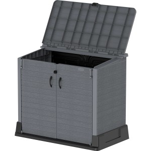 Otvorený univerzálny box Duramax StoreAway (850 l) v antracitovej farbe. Ideálny na uskladnenie v záhrade.