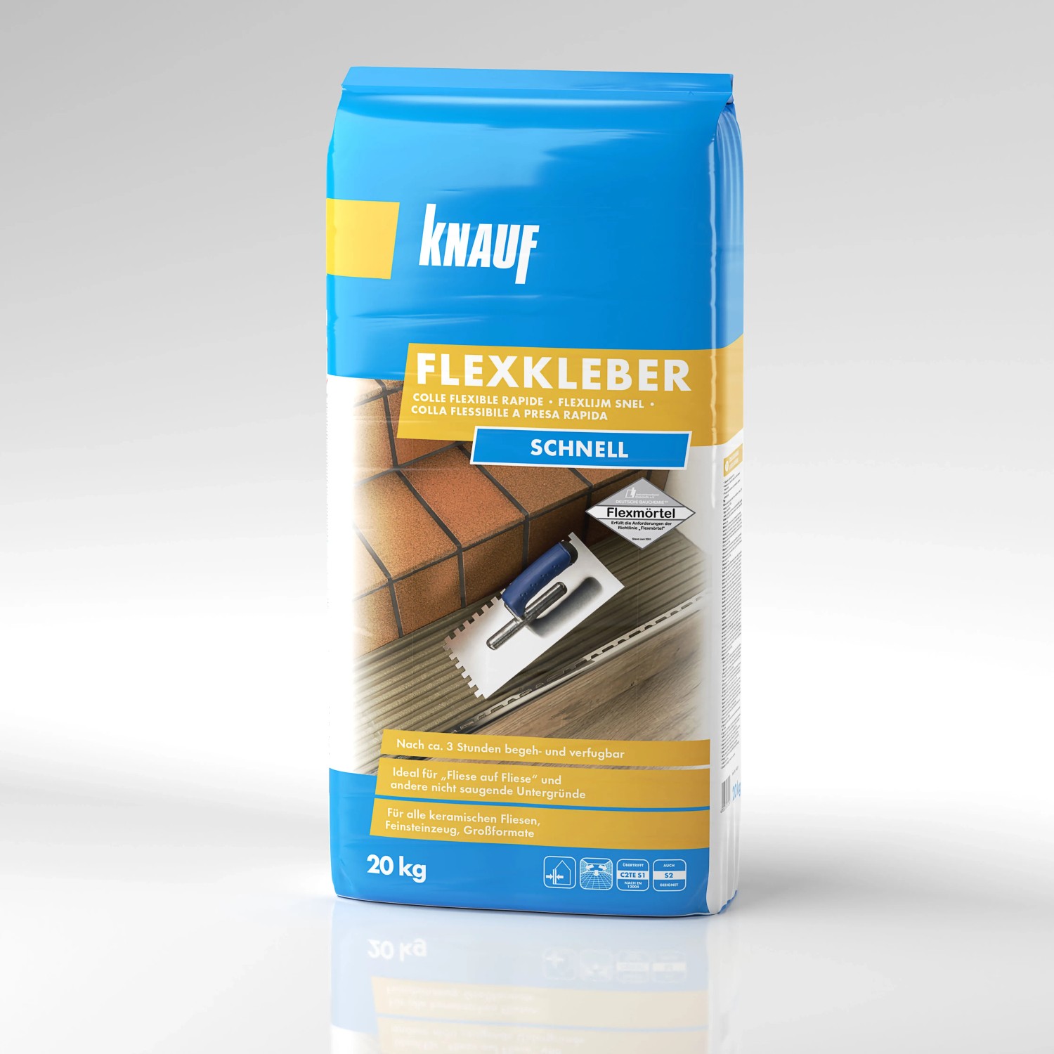 E-shop Knauf Lepidlo Flexkleber Schnell sivé 20 kg