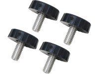 Krytky na nožičky pre zostavu Elberton čierne, 4 ks Krytky na nožičky pre zostavu Elberton čierne, 4 ks