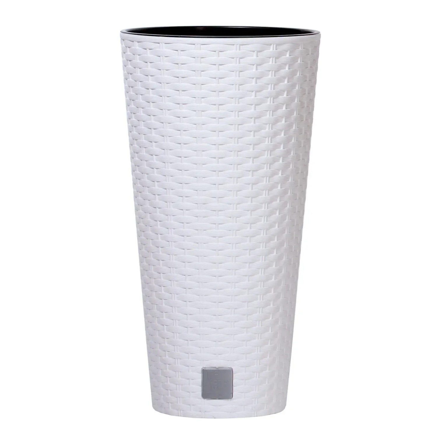 E-shop Prosperplast Kvetináč s vkladom Rato Tubus 25 cm, biely