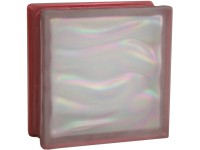 Fuchs Design Luxfera BM Aqua mliečne sklo perleťová rubínová 19 x 19 x 8 cm
