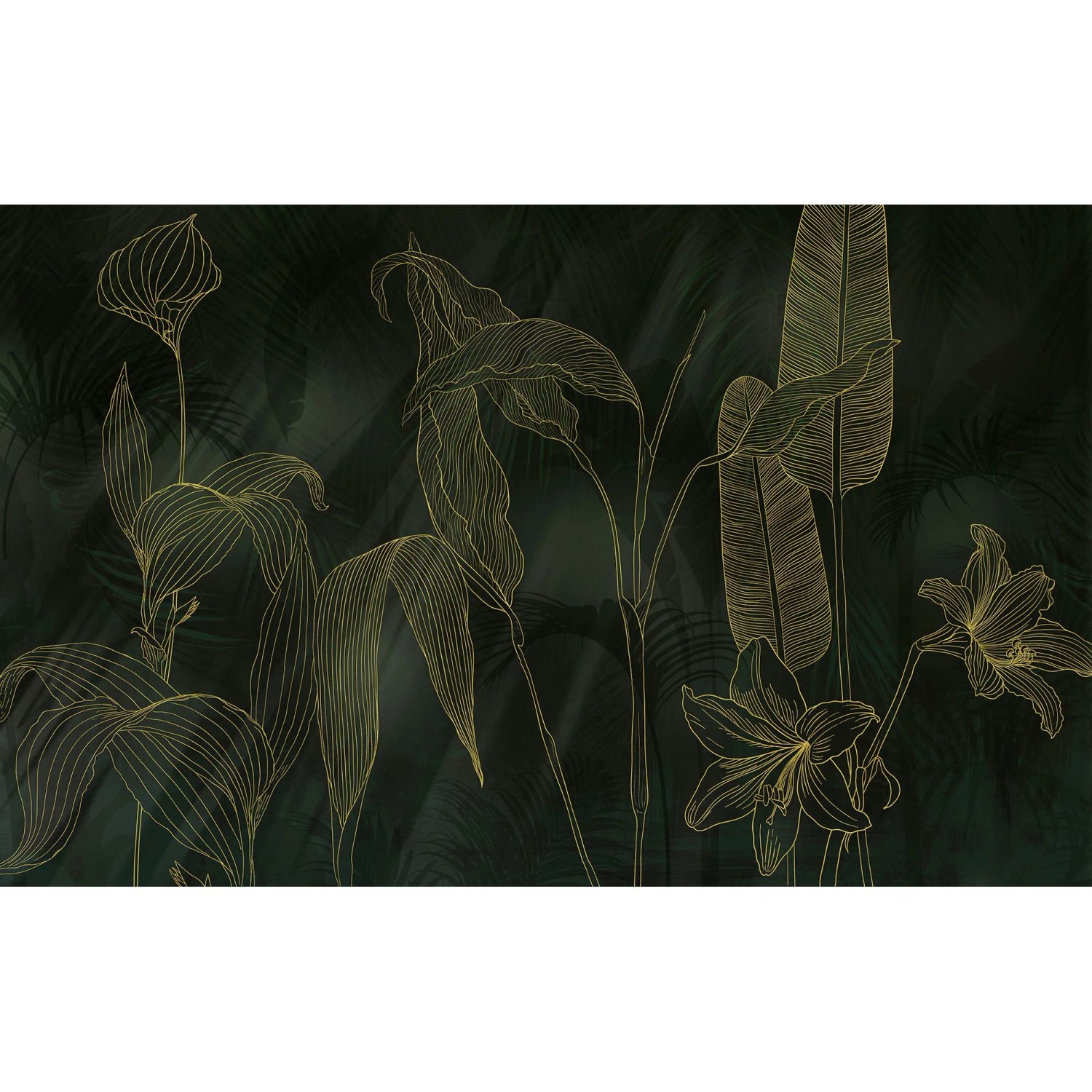 E-shop Komar Vliesová fototapeta Darkest Green, 400 x 250 cm