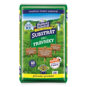 Hoštický Substrát pre trávniky, 40 litrov. Substrát s kremičitým pieskom a kompostom.
