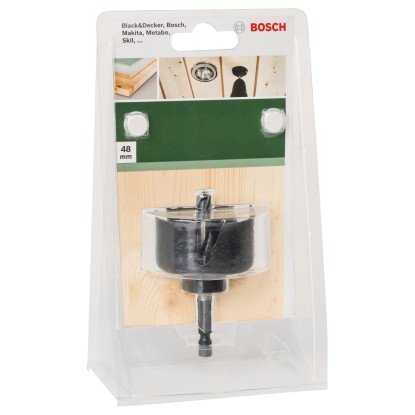 Dierová píla Bosch 48 mm pre bodové svetlá, na vŕtanie otvorov do dreva a sadrokartónu.