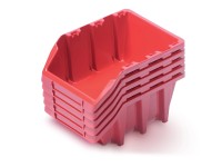 Kistenberg Set 5 úložných boxov Bineer 20 Long KBILS20 červená 19,8x11,8x8,4 cm