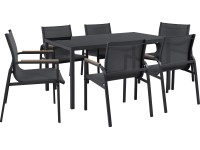 BWO Zostava záhradného nábytku Kulina antracitová 7dielna