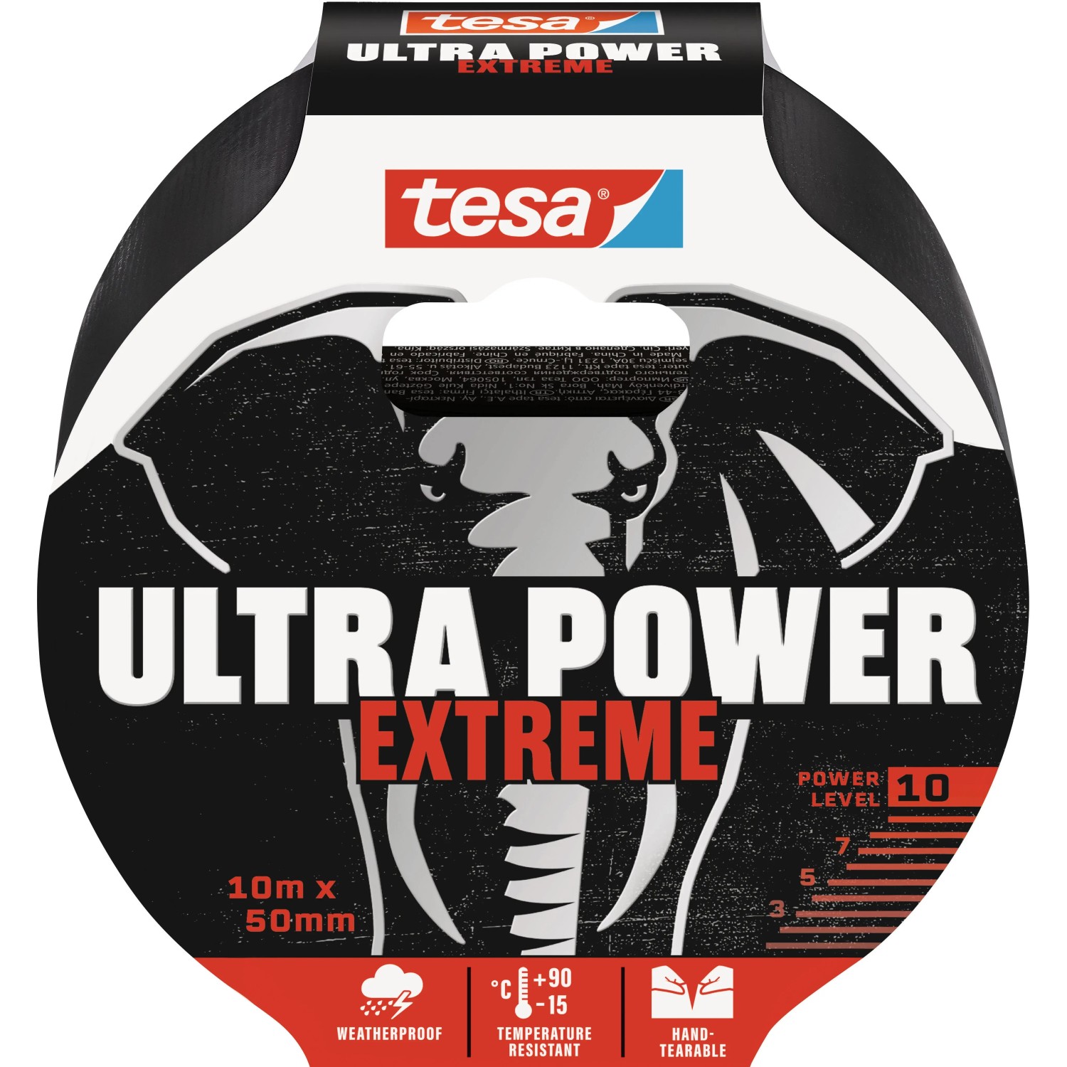 E-shop tesa Opravná páska Ultra Power EXTREME, čierna, 10 m x 50 mm
