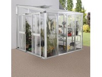 Dodatočná súprava pavilónu skleníka Athena 7000 povrchovo neupravený hliník