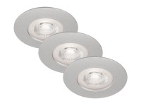 Briloner Vstavané LED svietidlá Kulana súprava 3 ks, 4,9 W, 480 lm, 3000K, chróm