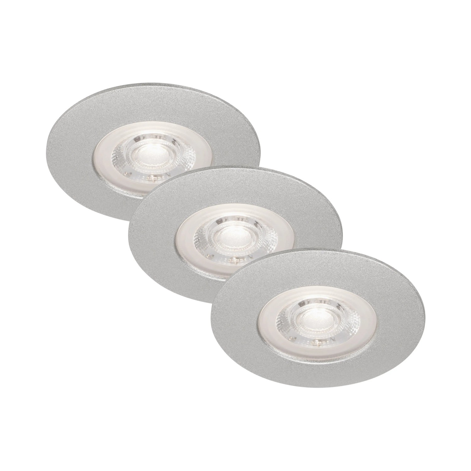 E-shop Briloner Vstavané LED svietidlá Kulana súprava 3 ks, 4,9 W, 480 lm, 3000K, chróm