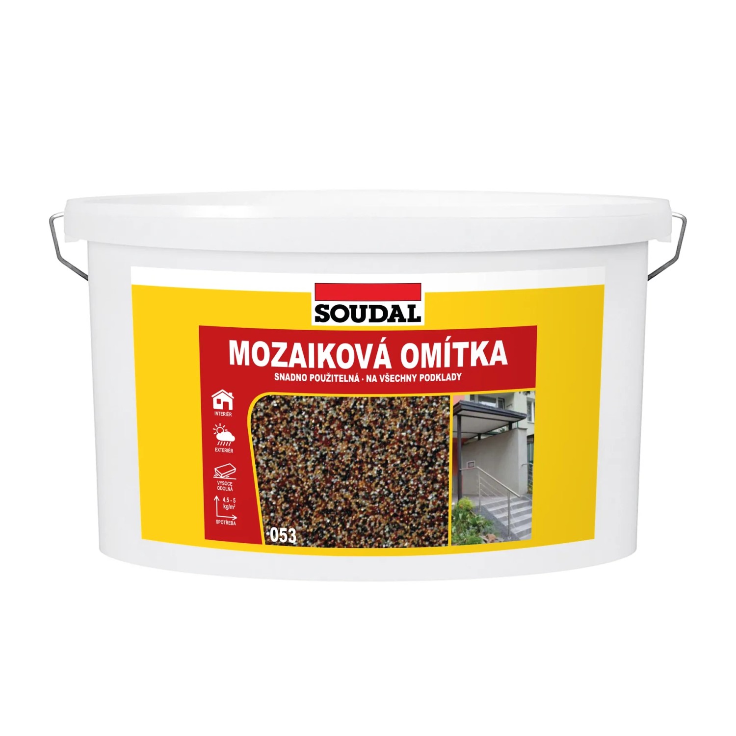 E-shop SOUDAL Mozaiková omietka 053 tmavý piesok, 16 kg