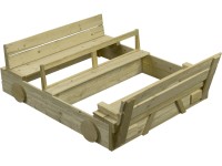 SwingKing Pieskovisko auto, impregnované drevo, 120 x 100 cm SwingKing Pieskovisko auto, impregnované drevo, 120 x 100 cm