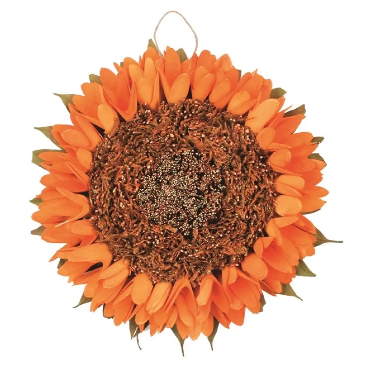 E-shop Anděl Přerov Dekorácia slnečnice závesná, oranžová, 27 cm