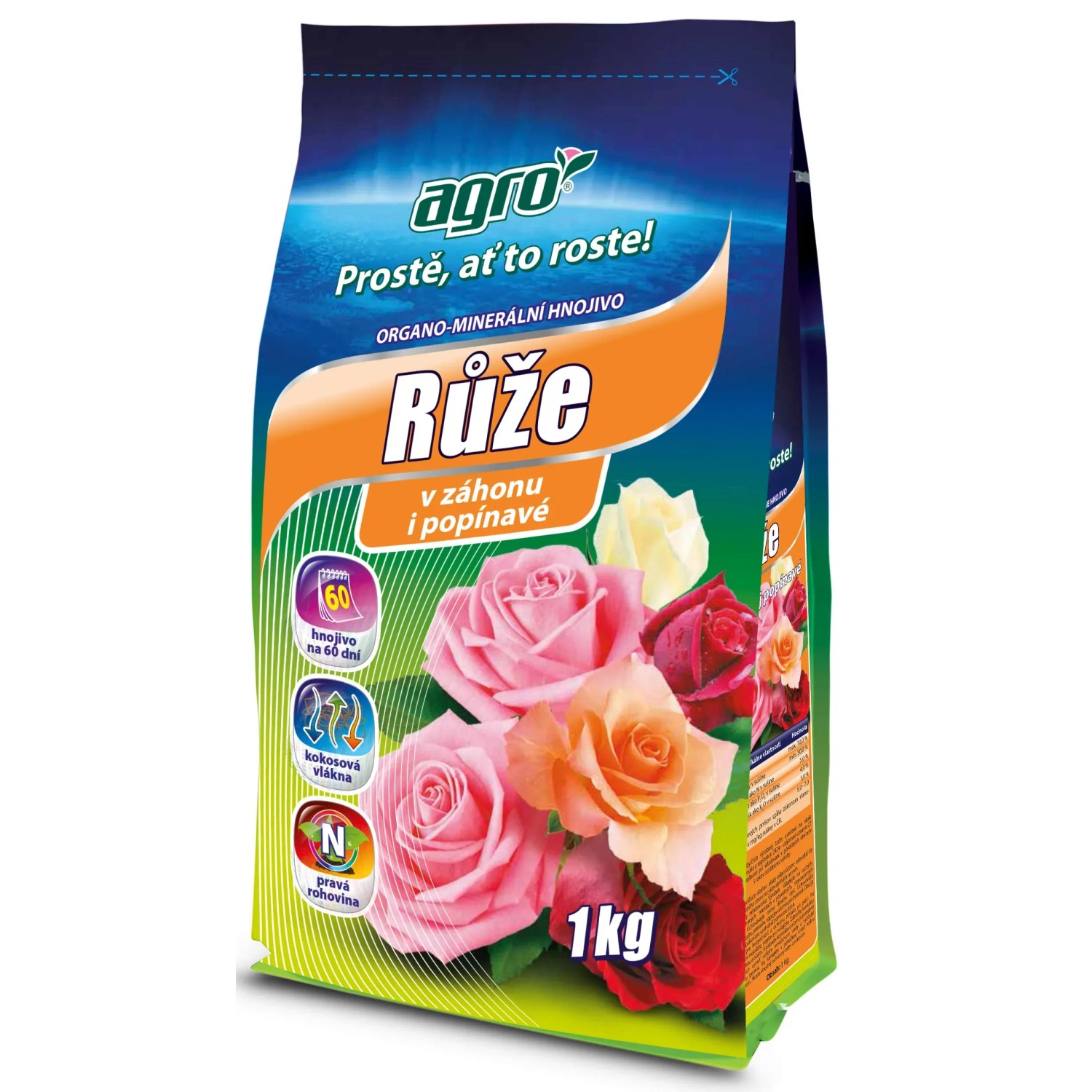 E-shop AGRO Organo-minerálne hnojivo pre ruže 1 kg