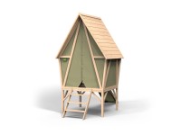 EXIT Detský domček na hranie Yuki 300 so šmykľavkou, 226 x 219 x 124 cm