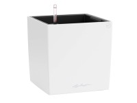Lechuza Samozavlažovací kvetináč CUBE Color 30 biela, 29,5 x 29,5 x 30 cm