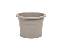 Plastia Samozavlažovací kvetináč Narza taupe pr. 25 cm