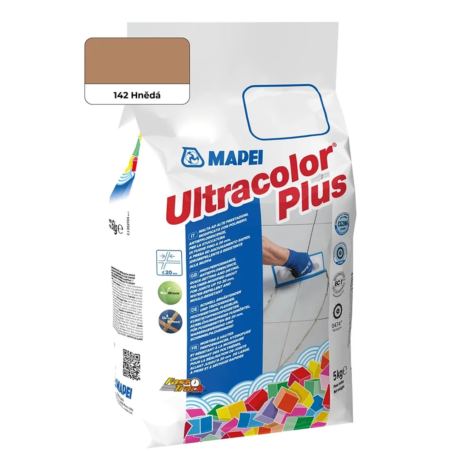 E-shop Mapei Škárovacia hmota Ultracolor Plus 5 kg, 142 hnedá