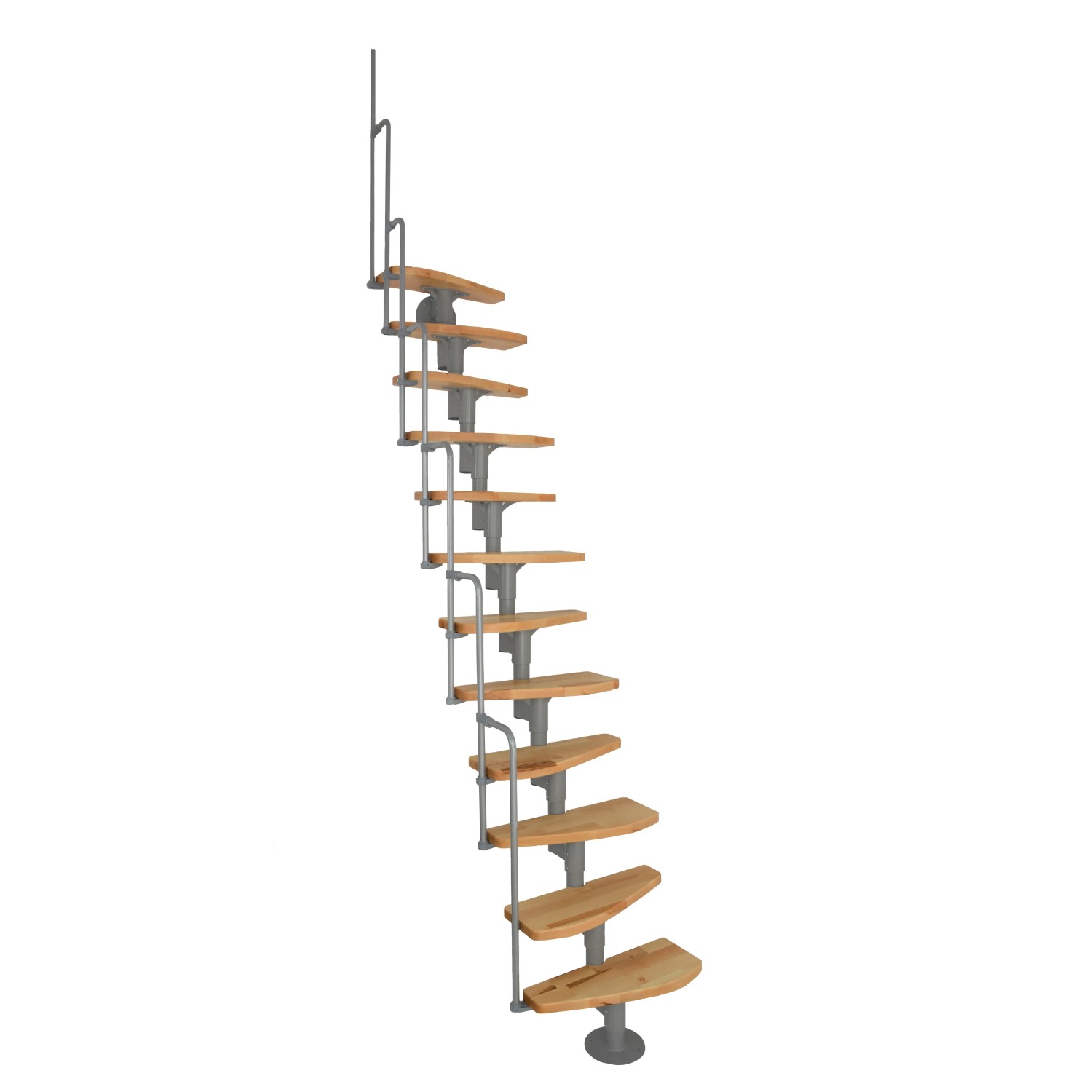 E-shop Minka STAIRS Modulové schodisko Monaco buk/sivá, 293,8 cm