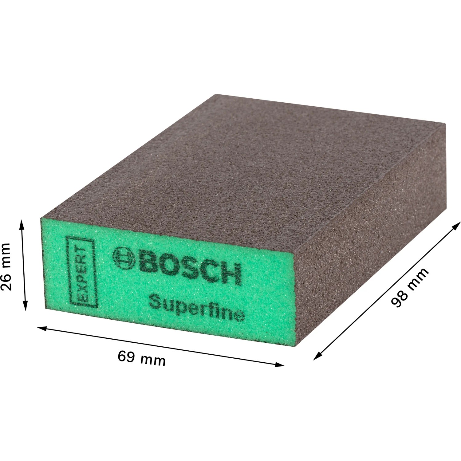 E-shop Bosch Brúsna hubka Expert S471, veľmi jemná, 69 x 97 x 26 mm