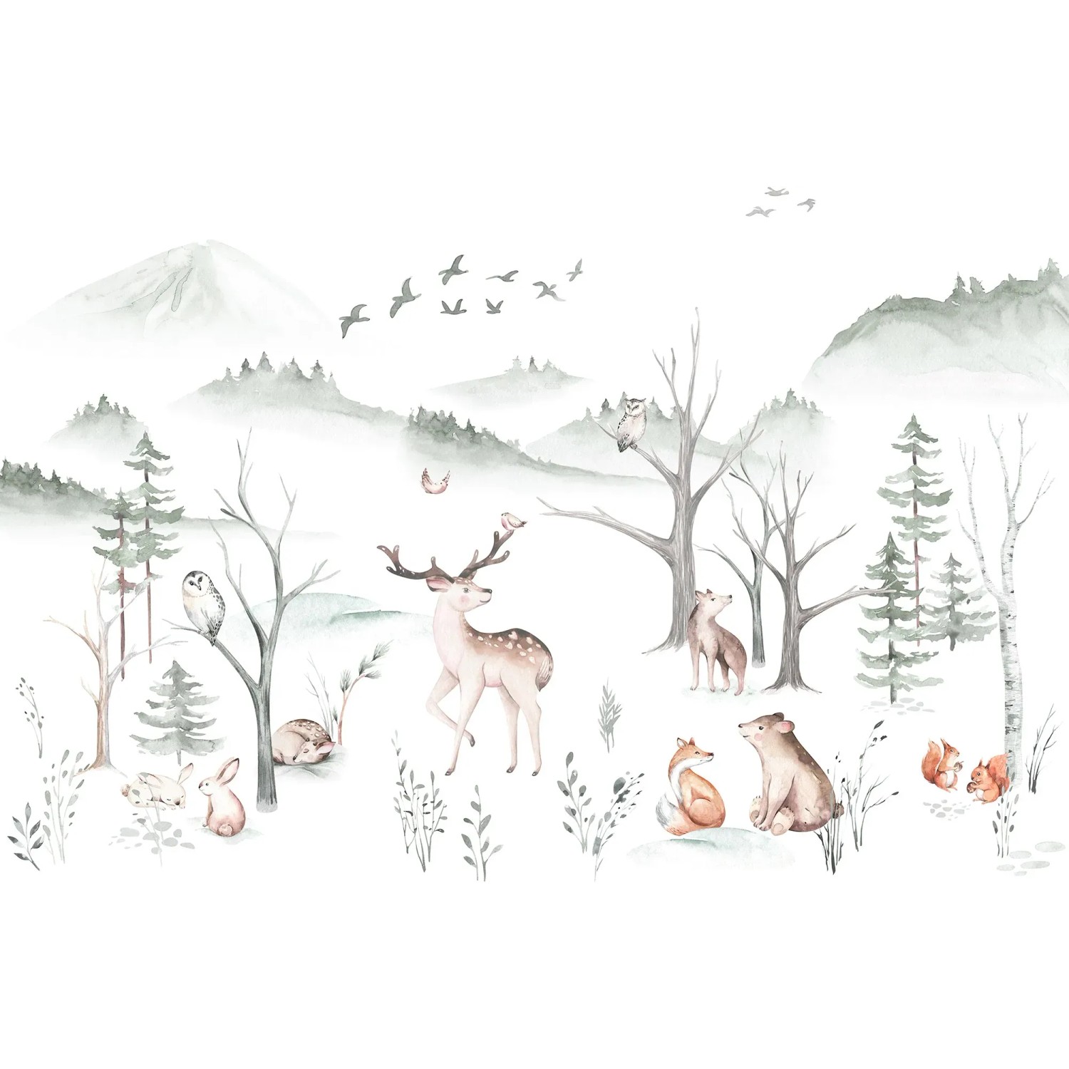 E-shop Komar Vliesová fototapeta Cozy Woods 400 x 280 cm