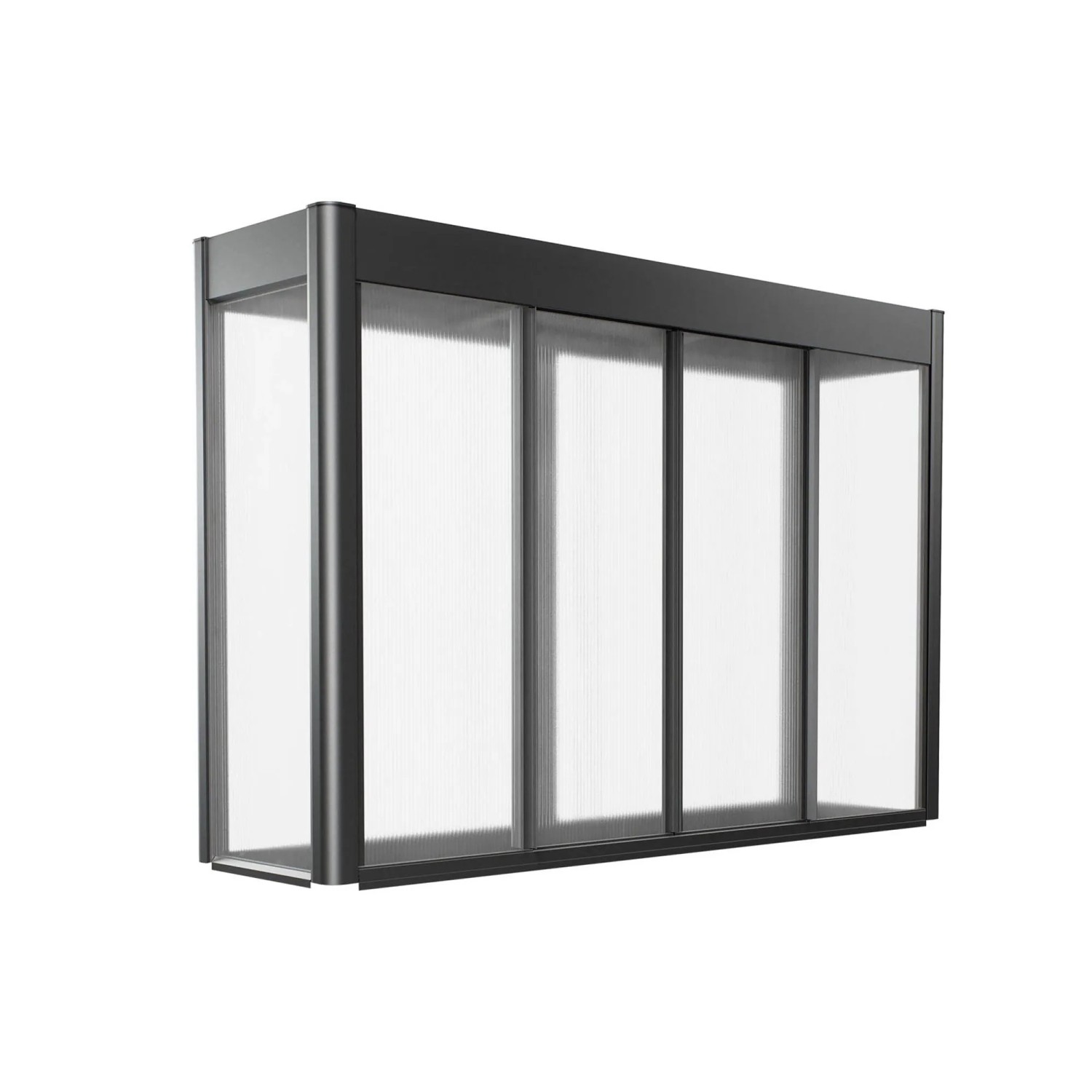 E-shop Biohort Skleník Florentina pre vyvýš.záhon 2 x 0,5 m/Belvedere 200 MAXI tm.sivý