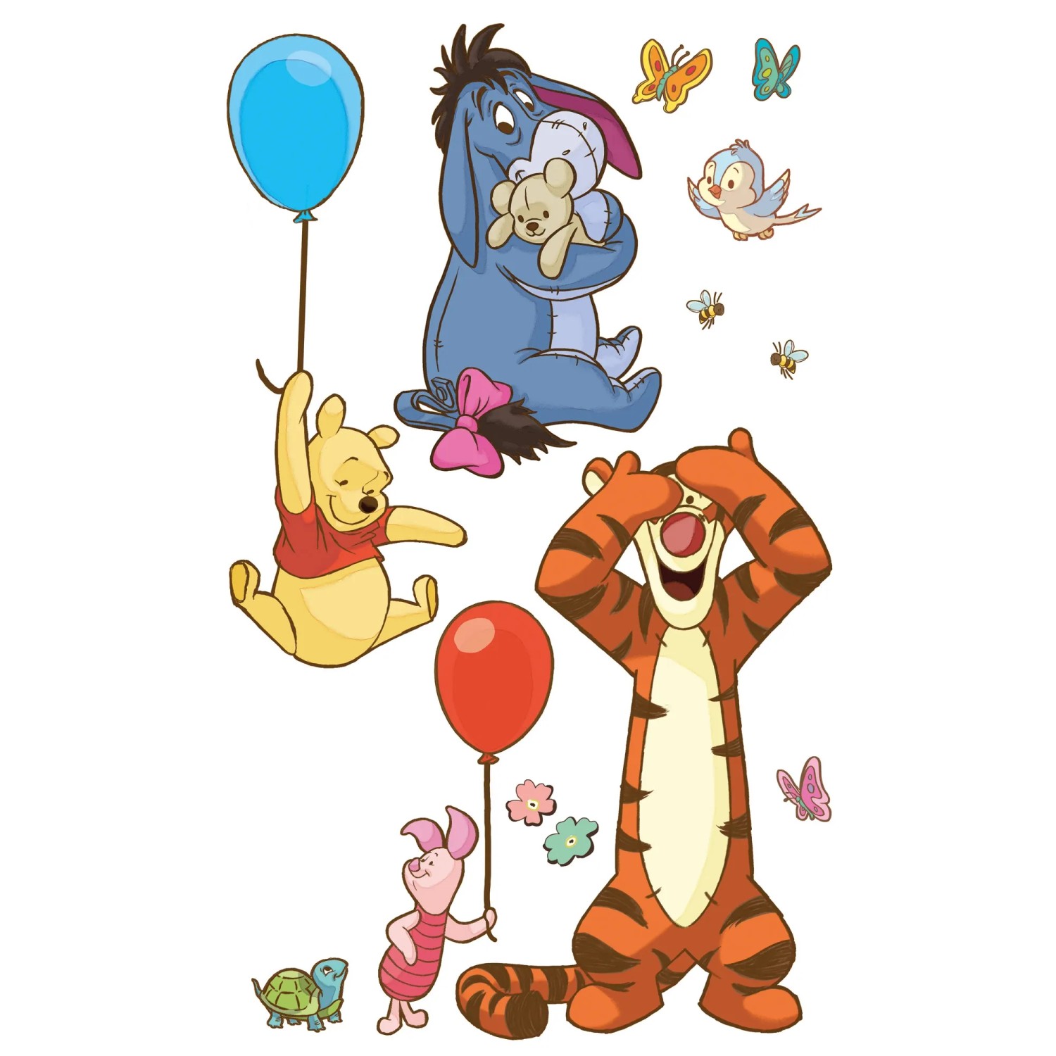 E-shop Komar Samolepiaca vliesová fototapeta Winnie and Friends XXL 127 x 200 cm