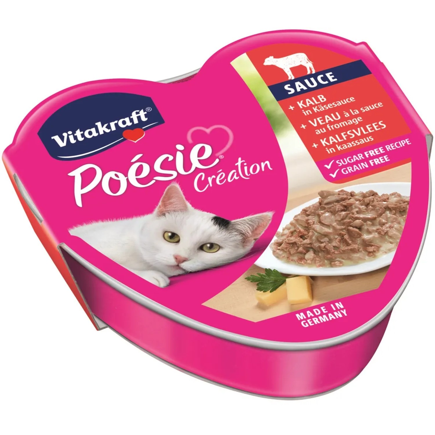 E-shop Vitakraft Vanička pre mačky Poézia Création teľacia 85 g