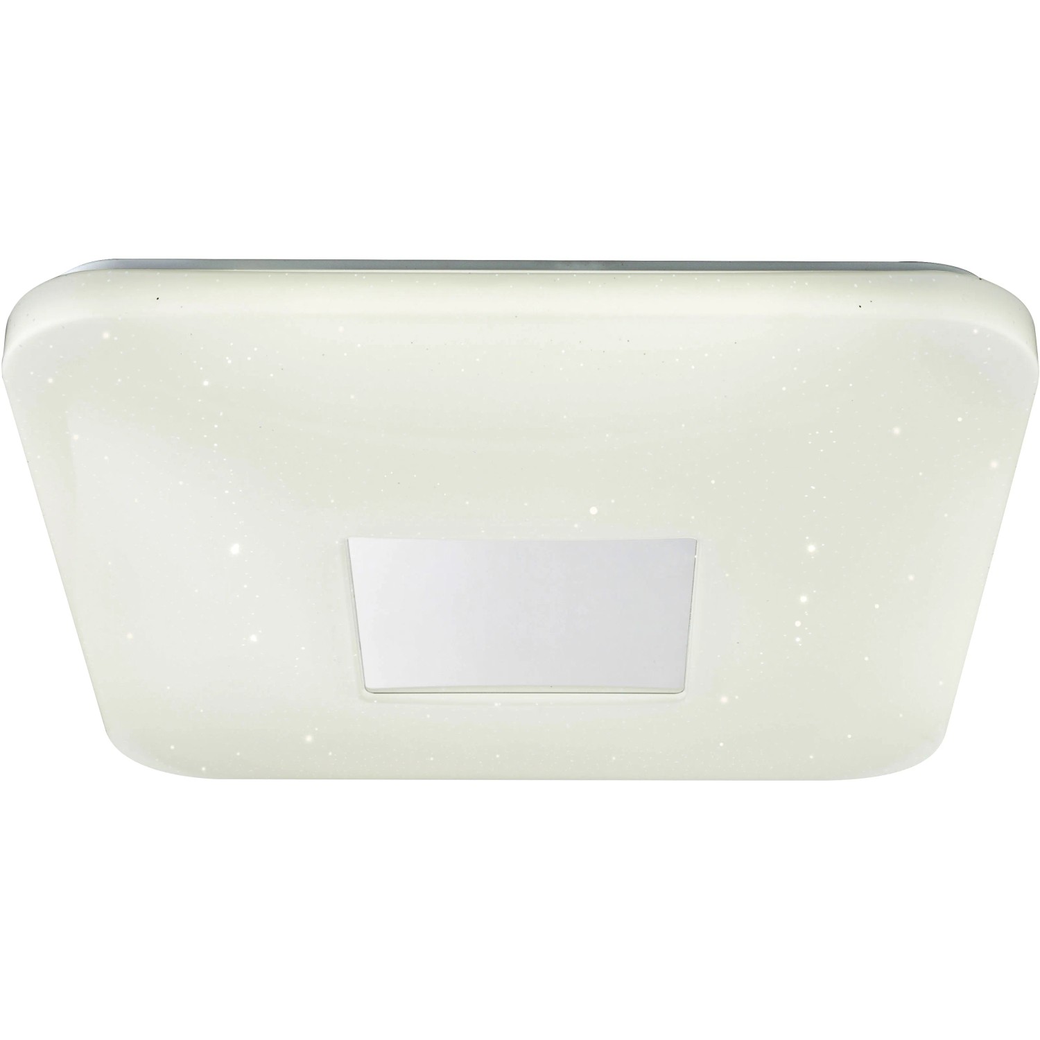 E-shop GLOBO LED stropné svietidlo TURKANA, 24 W, biele/chróm, 43,5 x 43,5 x 6,5 cm
