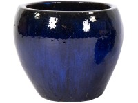 Mega Collections Kvetináč Glazed Belly kobaltová modrá pr. 20 x 18 cm Mega Collections Kvetináč Glazed Belly kobaltová modrá pr. 20 x 18 cm