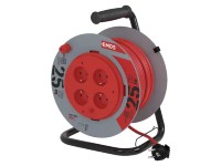 Emos PVC predlžovací kábel na bubne pevný stred, 4 zás., H05VV-F3G 1,5 mm2, 25 m