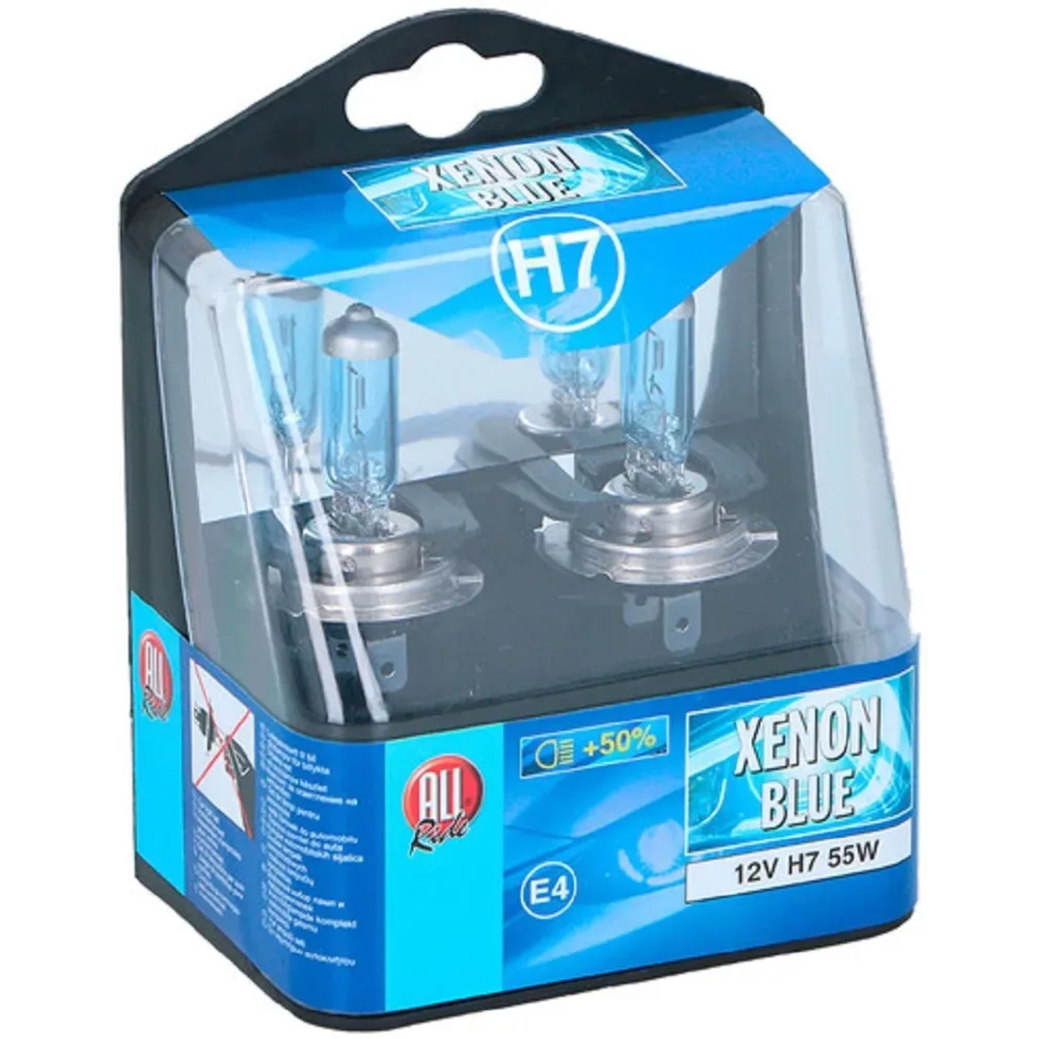 E-shop ALL RIDE Autožiarovka H7 xenón modrá, 12V, 2 ks