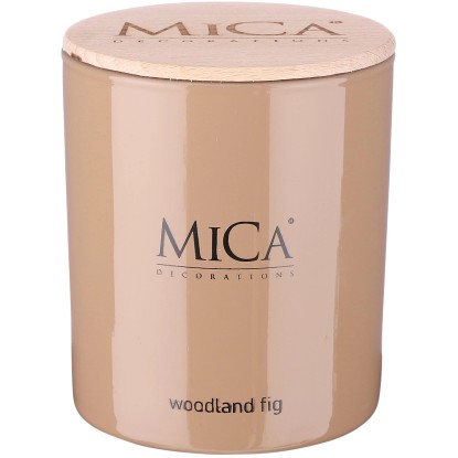 Mica Decorations Vonná sviečka Woodland Fig, hnedá, 8,5 x 7,5 cm